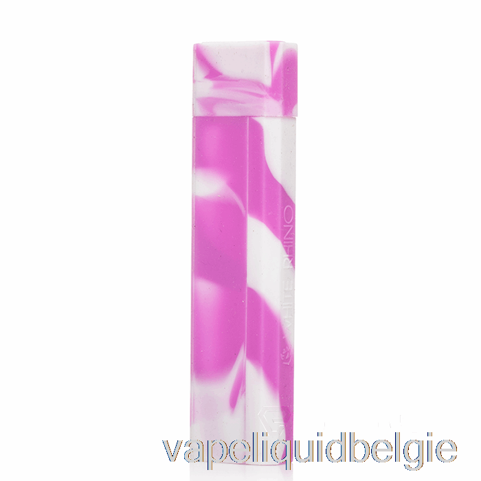 Vape-vloeistof Witte Neushoorn Siliconen Deppen [kwarts] Paars Wit (uv-gloed)